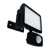 Eterna 10W Cool White LED Polycarbonate IP44 Floodlight with PIR Sensor - Black