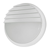 Eterna 14W Cool White LED Outdoor Louvered Flush Light - White - 228mm