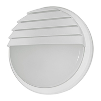 Eterna 14W Cool White LED Outdoor Louvered Flush Light - White - 228mm