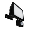 Eterna 20W Cool White LED Polycarbonate IP44 Floodlight with PIR Sensor - Black