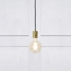 Etui Ceiling Pendant Lamp Holder with Plug - Brass