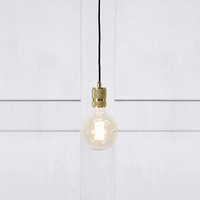 Etui Ceiling Pendant Lamp Holder with Plug - Brass