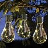 Eureka LED Solar Glass Lightbulb - Clear - Set of 6