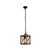 Evie Pendant Porch Lantern - Black