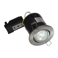 Evolve 5W Warm White Dimmable LED Fire Rated Adjustable Downlight - Satin Nickel