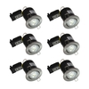 Evolve Adjustable Fire Rated Downlight - Satin Nickel - Pack of 6