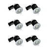 Evolve Adjustable Fire Rated Downlight - White - Pack of 6