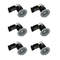 Evolve Fixed Fire Rated Downlight - White - Pack of 6