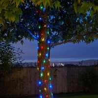 Firefly Multi Colour Solar LED Micro Wire Fairy Lights - 100 Lights