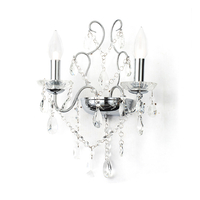 Forum Annalee 2 Arm Wall Light - Polished Chrome