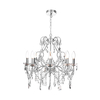 Forum Annalee 8 Light Chandelier - Polished Chrome