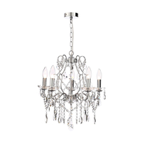 Forum Annalee Large 5 Light Bathroom Chandelier - Polished Chrome