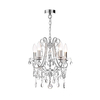 Forum Annalee Small 5 Light Chandelier - Polished Chrome