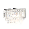 Forum Bresna Glass Flush Wall Light - Polished Chrome