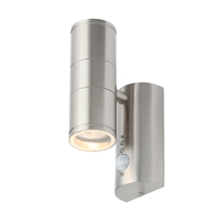 Forum Coastal Islay Outdoor Up & Down Wall Light PIR Sensor - Stainless Steel
