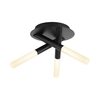 Forum Crux 3 Arm Flush Ceiling Light - Matt Black