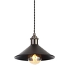 Forum Diner Easy Fit Ceiling Pendant Shade - Matt Black