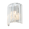 Forum Pegasi Glass Flush Wall Light - Polished Chrome