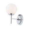 Forum Porto Glass Wall Light - Polished Chrome