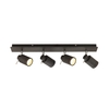Forum Scorpius 4 Light Spotlight Bar - Matt Black