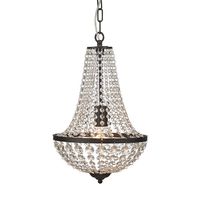 Granso Glass Chandelier - Matt Black