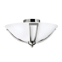 Hinkley Bolla Flush Ceiling Light - Brushed Nickel