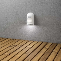Konstsmide Prato Battery Operated LED Outdoor Flush Wall Light with PIR Sensor - White
