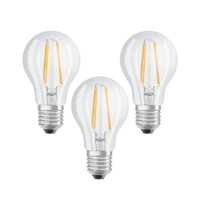 Ledvance 7W Warm White LED Decorative Filament GLS Bulb - Screw Cap - Pack of 3