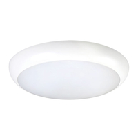 Luceco Sierra 24W Cool White LED Flush Light with Microwave Sensor - White