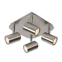 Lucide Lennert 4 Light Spotlight Plate - Satin Chrome