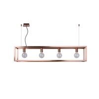 Lucide Oris 4 Light Bar Ceiling Pendant - Copper