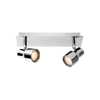 Lucide Sirene 2 Light LED Spotlight Plate - Polished Chrome