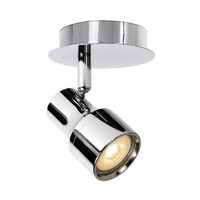 Lucide Sirene Single LED Spotlight Plate - Polished Chrome