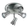Saxby Krius 3 Light Spotlight Plate - Satin Chrome