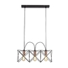 Searchlight Anthea 3 Light Bar Ceiling Pendant - Black & Copper