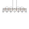 Searchlight Anthea 6 Light Bar Ceiling Pendant - Black & Copper
