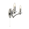 Searchlight Ascot 2 Arm Wall Light - Chrome