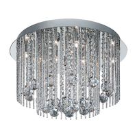 Searchlight Beatrix 8 Light Chandelier - Chrome