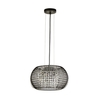 Searchlight Cage Ceiling Pendant Light - Black
