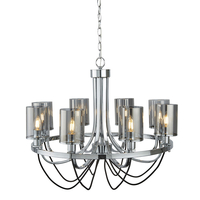 Searchlight Catalina 8 Light Chandelier - Chrome