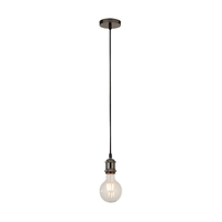 Searchlight Ceiling Pendant Lamp Holder 1.5 Metre - Black Chrome