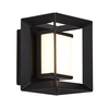 Searchlight Chaplin 100 LED Flush Wall Light - Matt Black