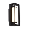 Searchlight Chaplin 200 LED Flush Wall Light - Matt Black