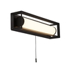Searchlight Chaplin 300 LED Flush Wall Light - Matt Black