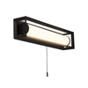 Searchlight Chaplin 400 LED Flush Wall Light - Matt Black