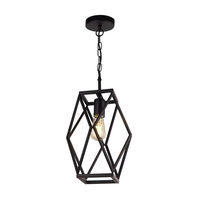 Searchlight Chassis Ceiling Pendant Light - Black