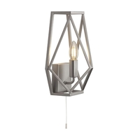 Searchlight Chassis Flush Wall Light - Satin Silver