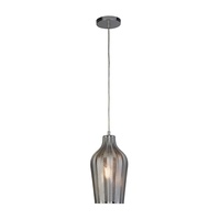 Searchlight Chevron Ceiling Pendant Light - Chrome