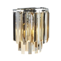 Searchlight Clarissa 2 Light Flush Wall Light - Chrome