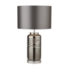 Searchlight Column Glass Table Lamp - Smoked Grey